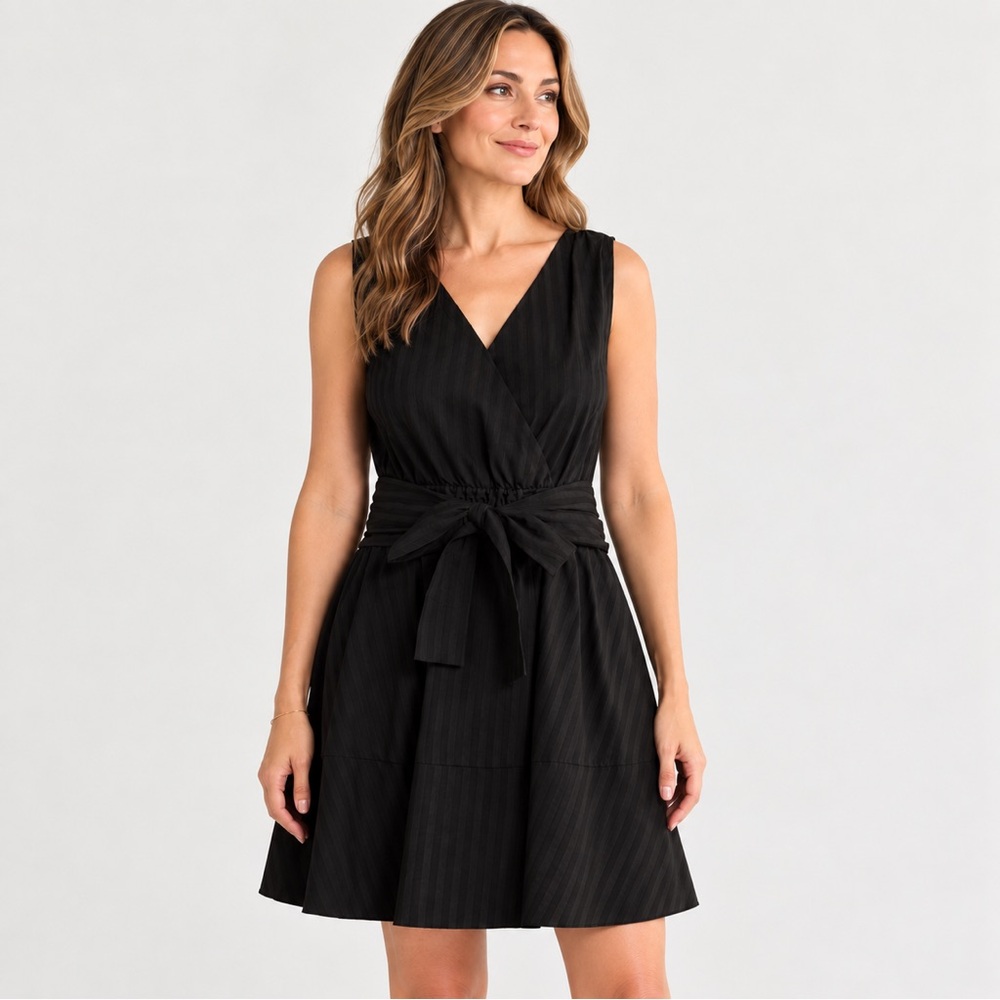 Derek Lam 10 Crosby Abby Lace Trim Tie Waist Dress Size 10 NWT